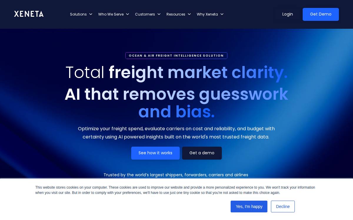 Xeneta website preview