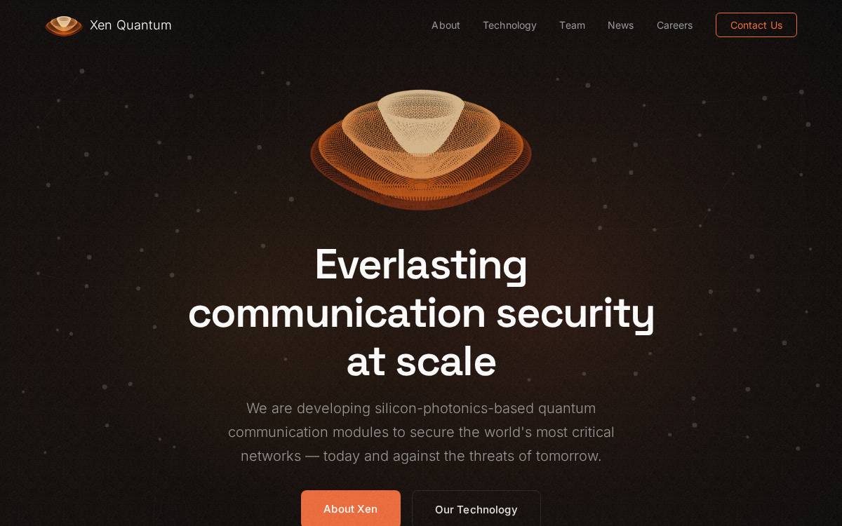 Xenquantum website preview
