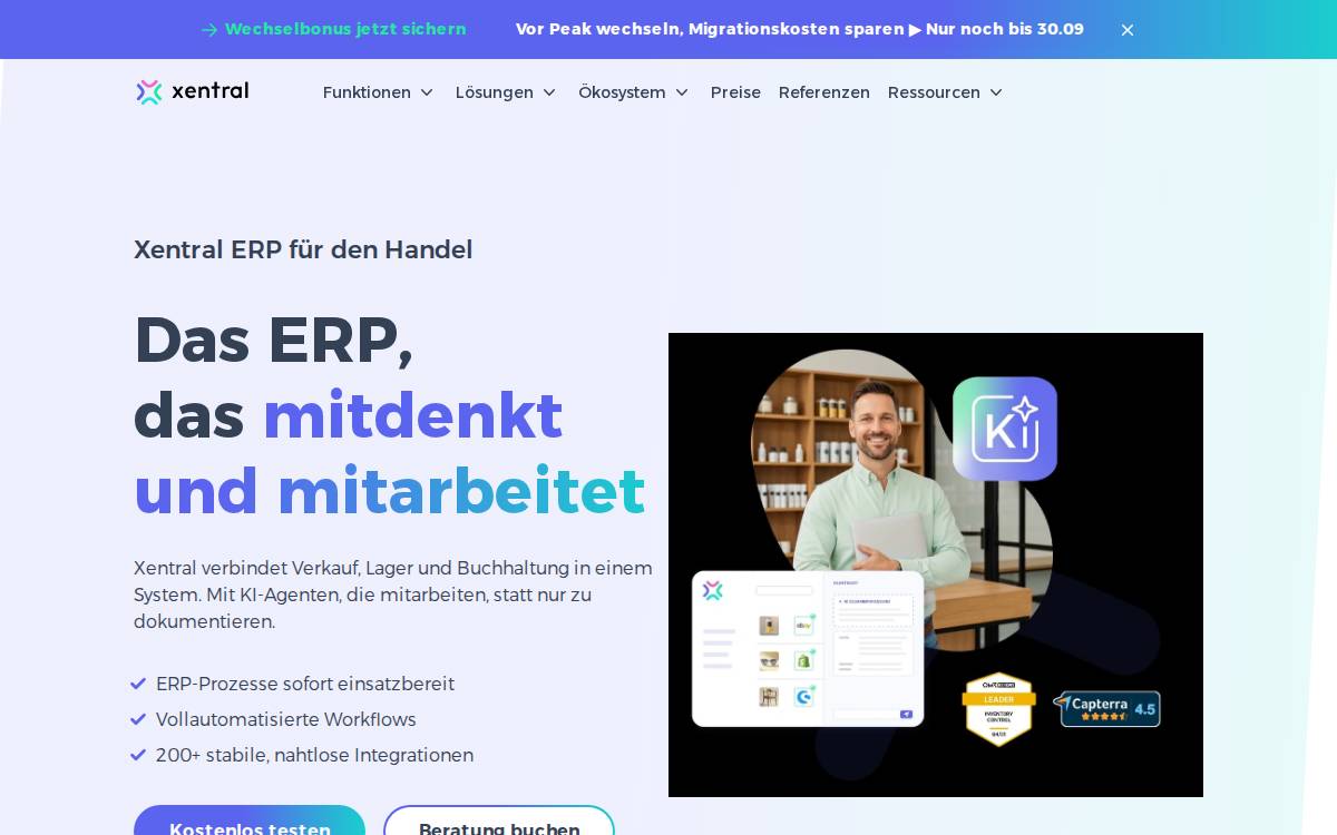 xentral website preview
