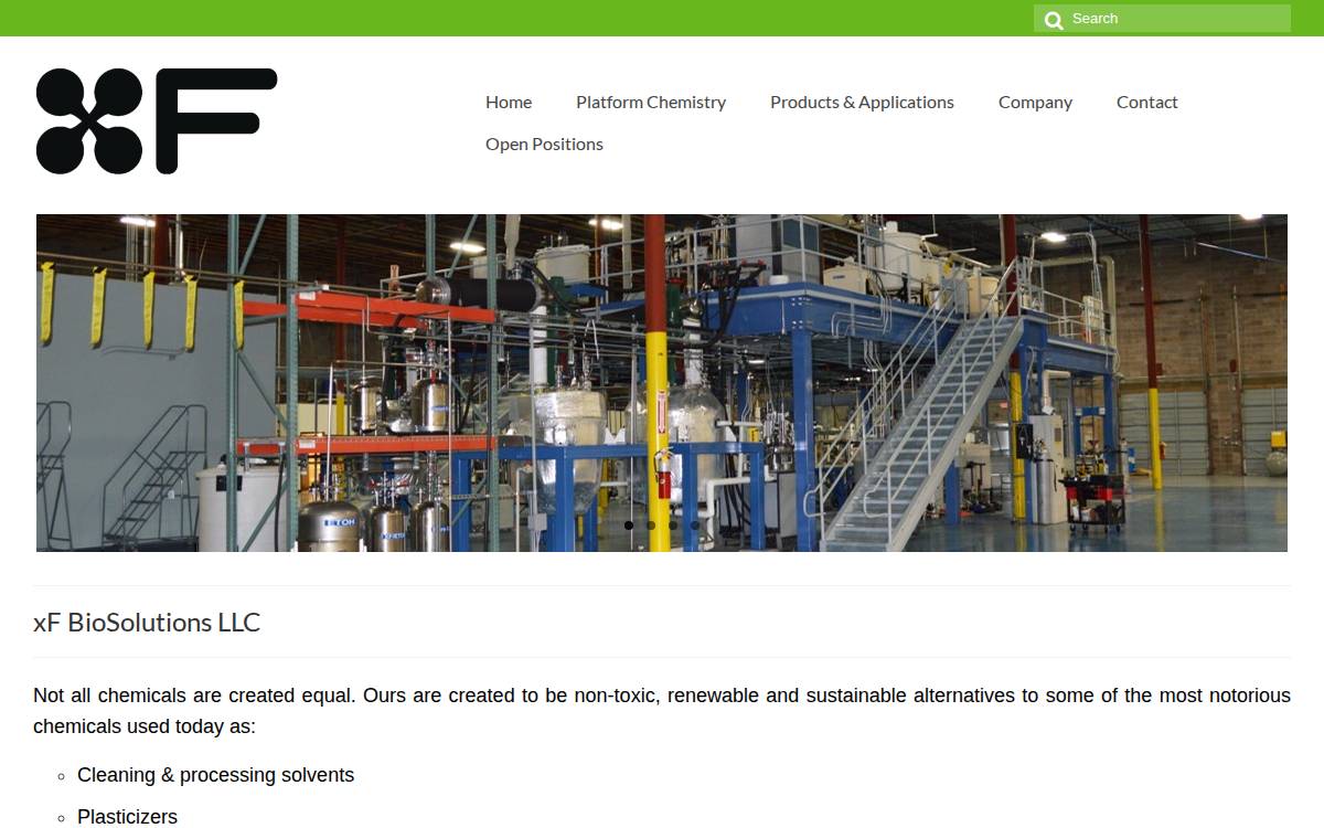 xF Technologies website preview
