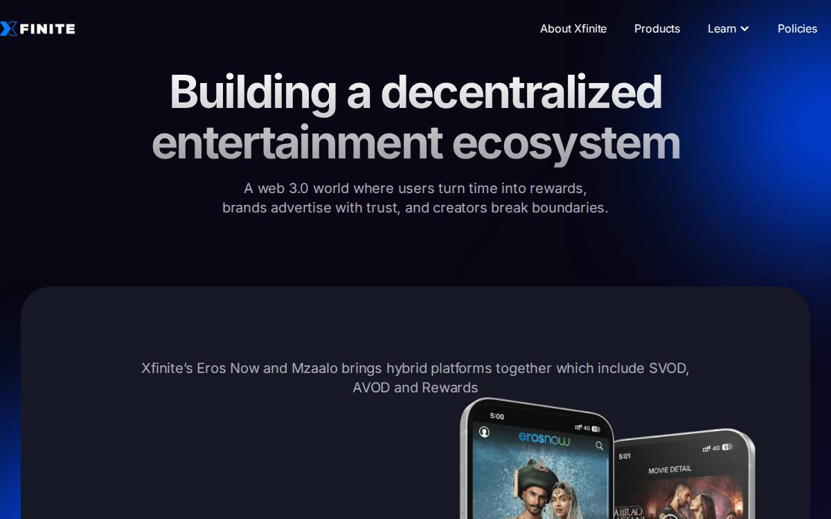 Xfinite website preview