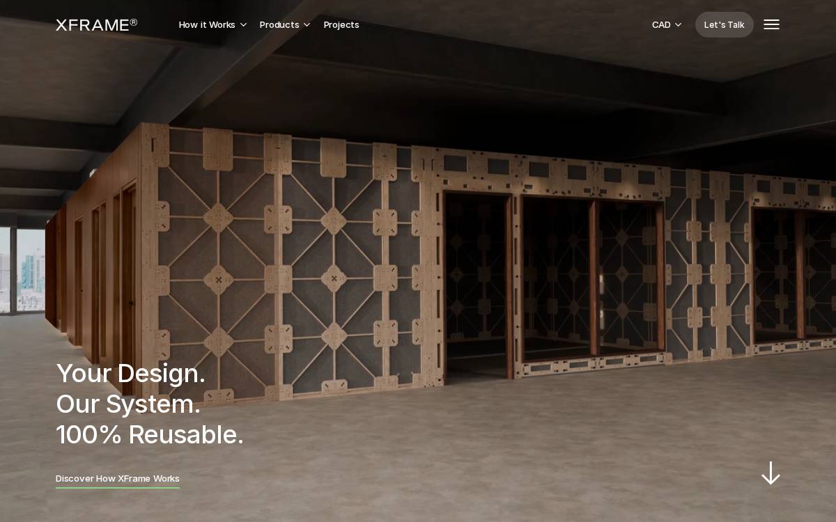 XFrame website preview