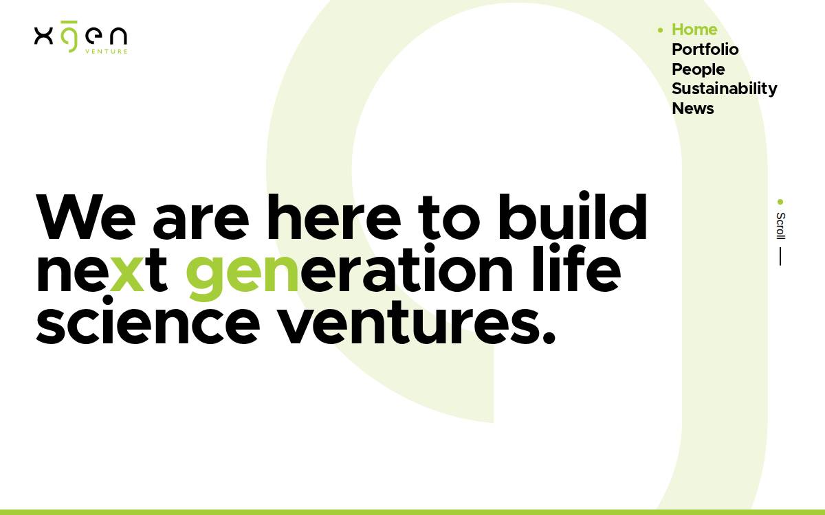 Xgenventure website preview