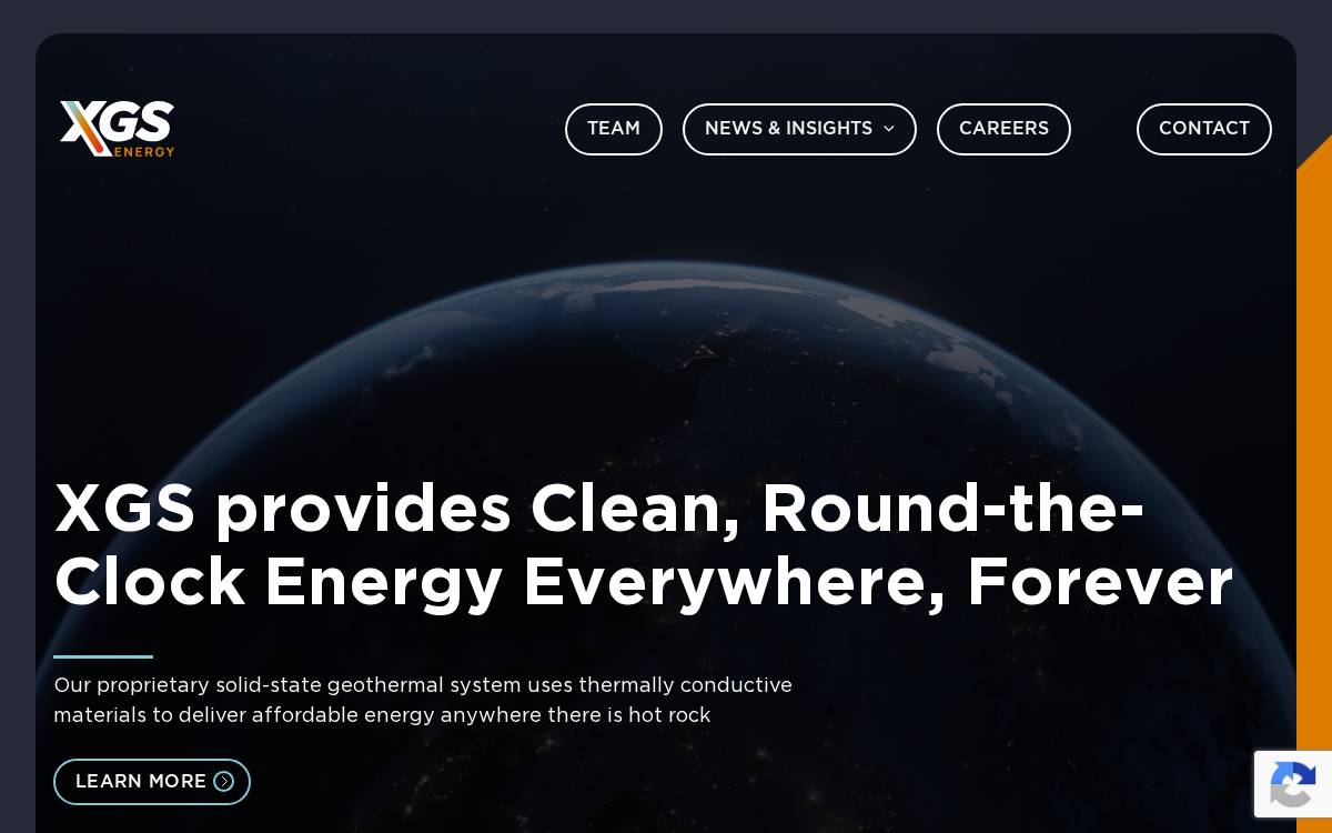 XGS Energy website preview