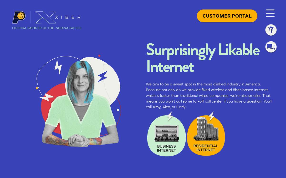 Xiber website preview