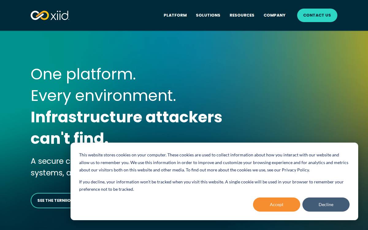 Xiid website preview