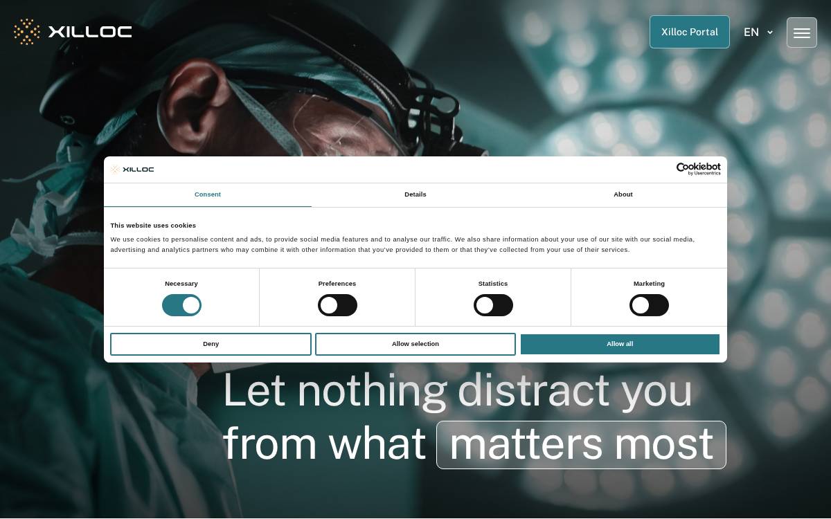 Xilloc website preview