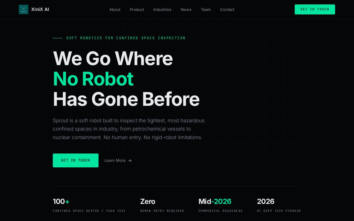 Xinix website preview