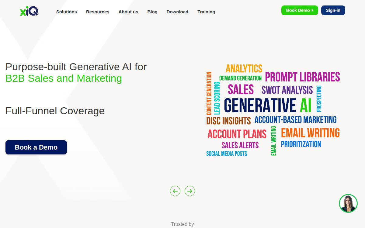 XiQ website preview