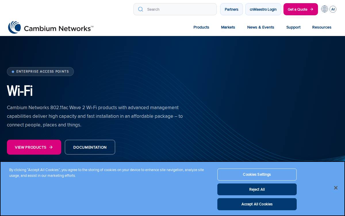 Xirrus website preview
