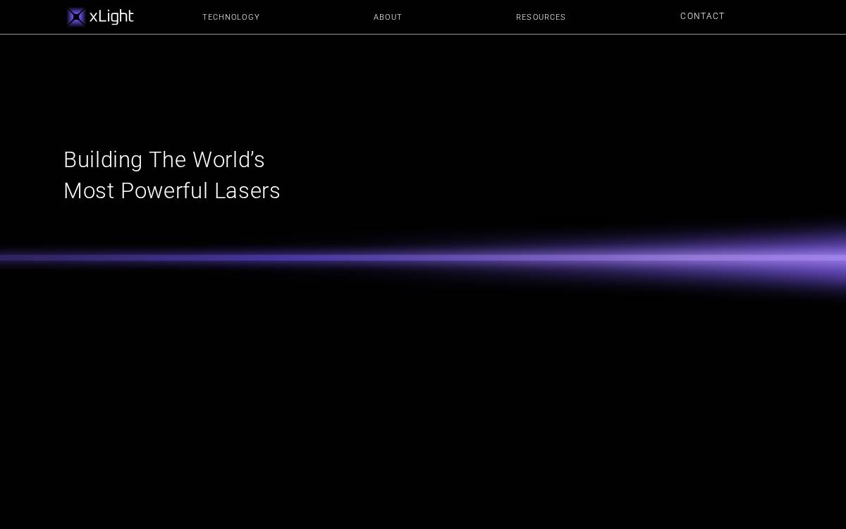 xLight website preview