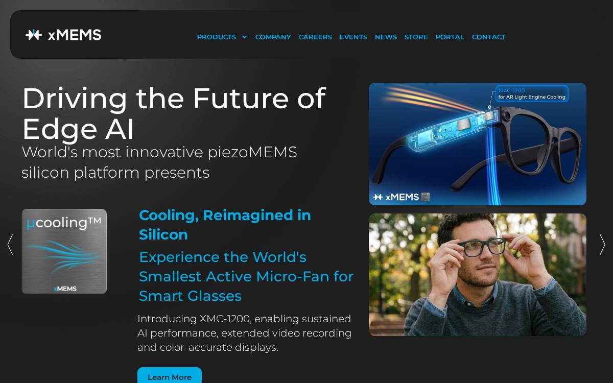 xMEMs Labs website preview