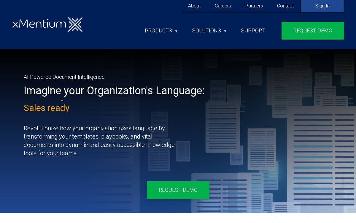 xMentium website preview