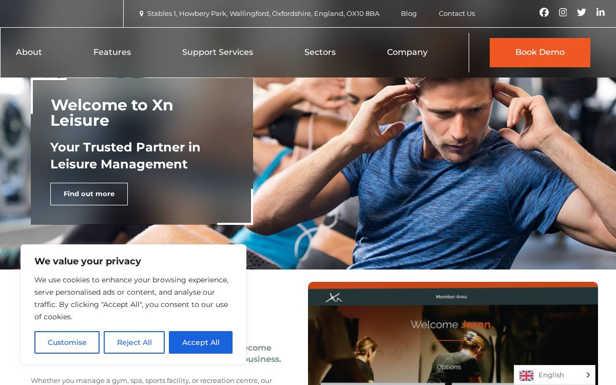 Xnleisure website preview