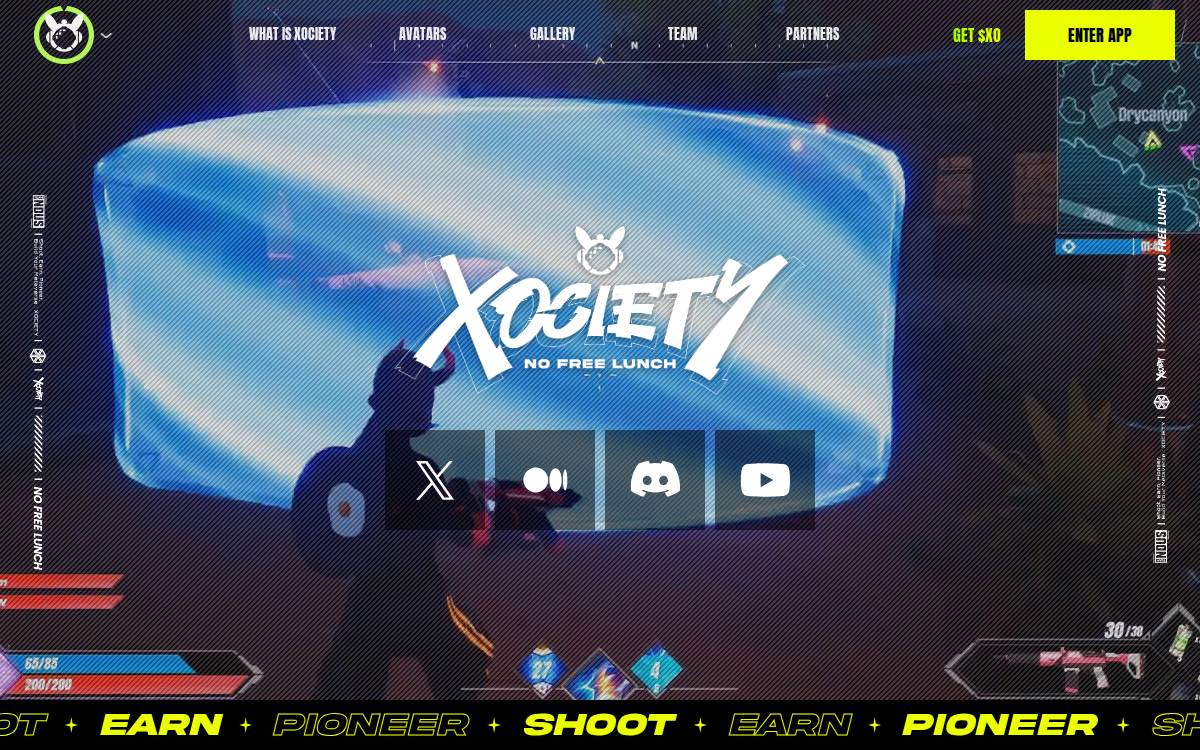 Xociety website preview