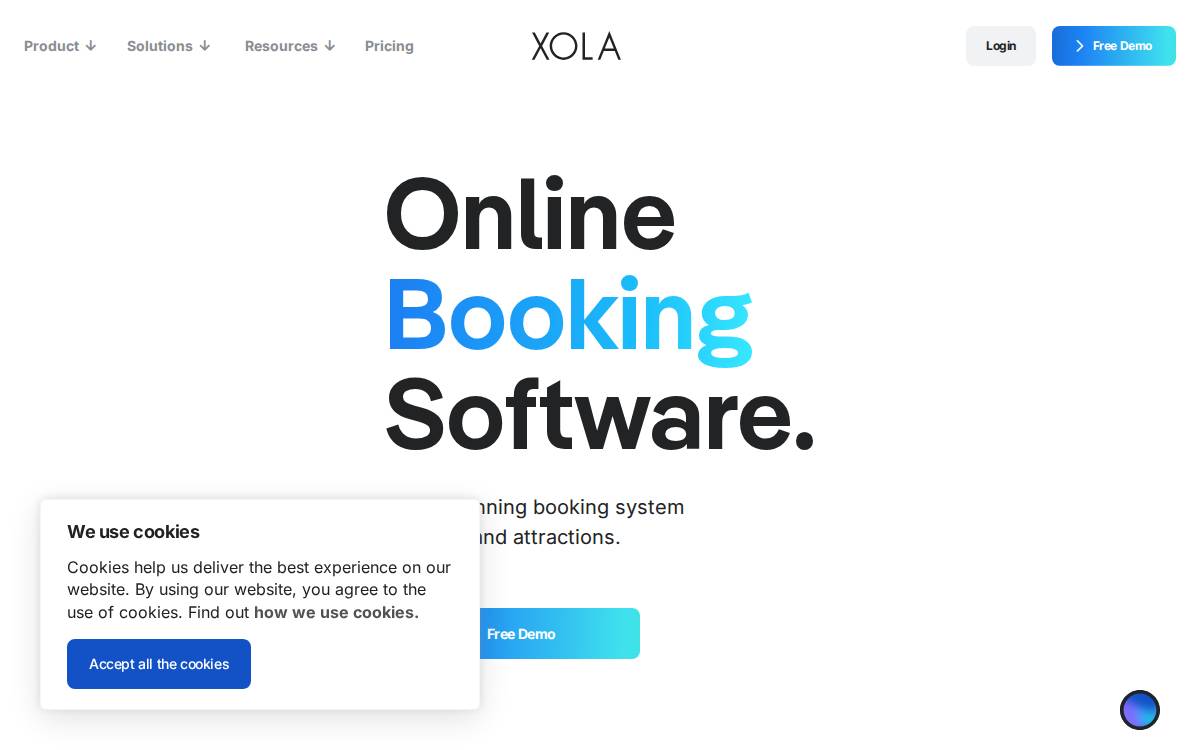 Xola website preview