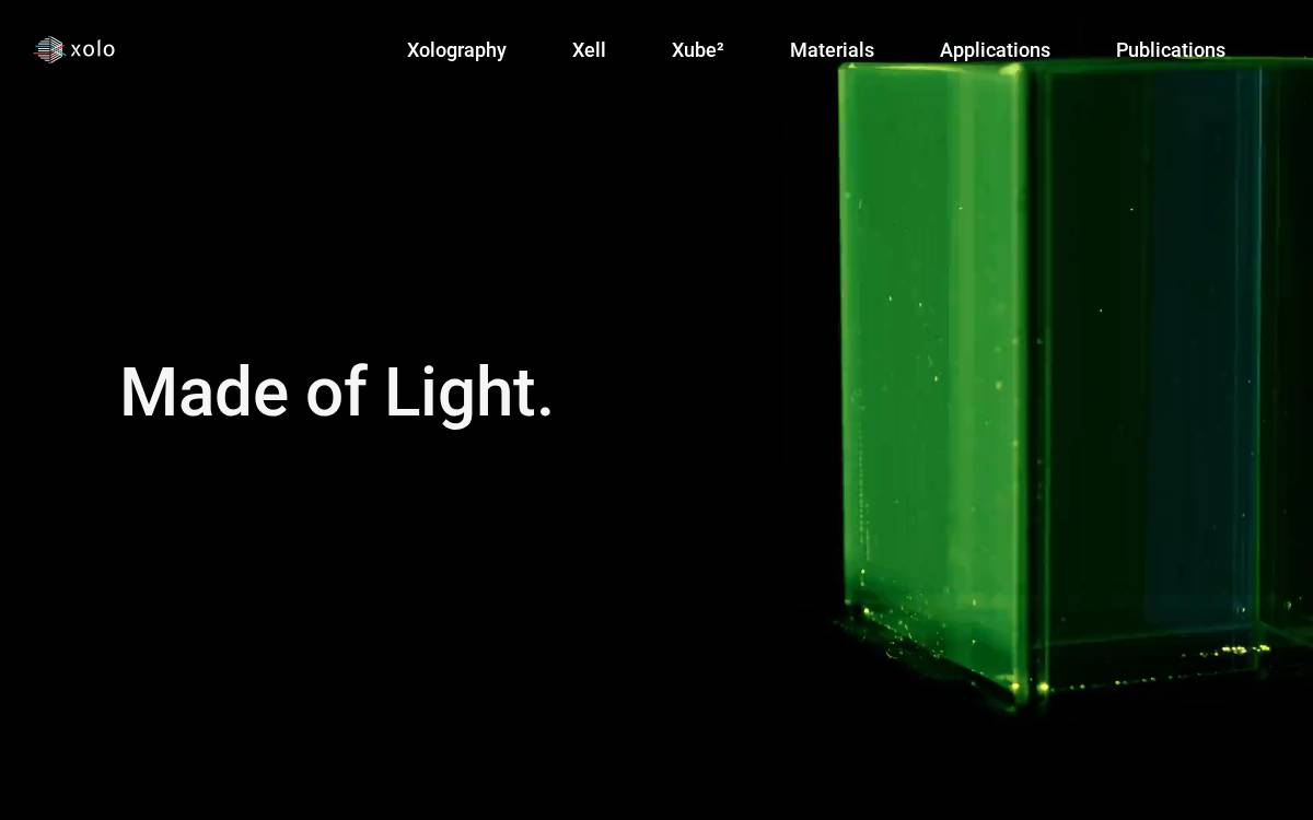 Xolo3D website preview