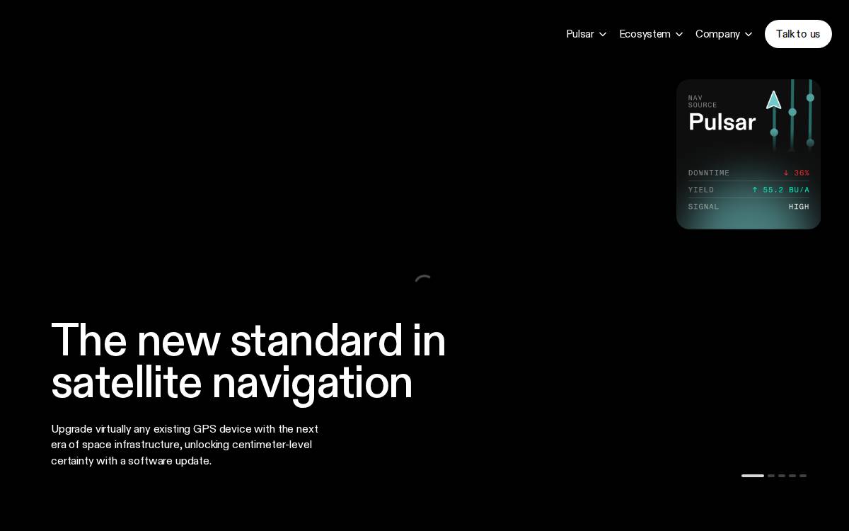 Xona Space Systems website preview