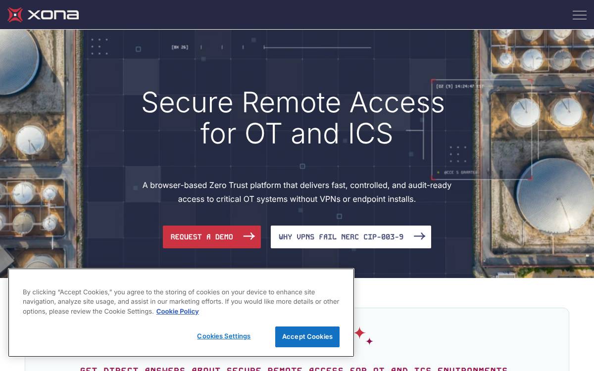 XONA website preview