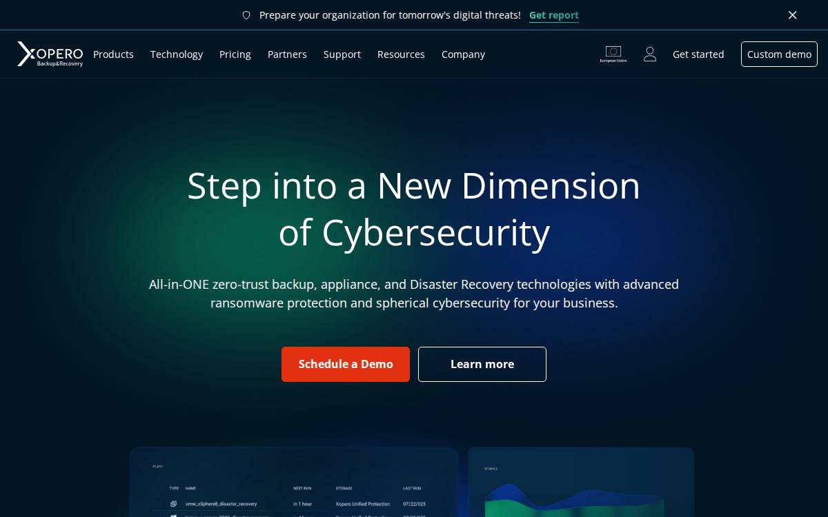 Xopero website preview