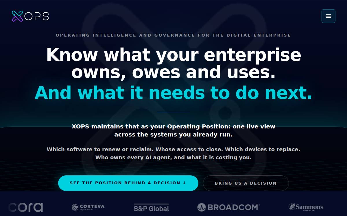 Xops website preview