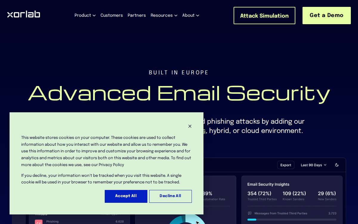Xorlab website preview