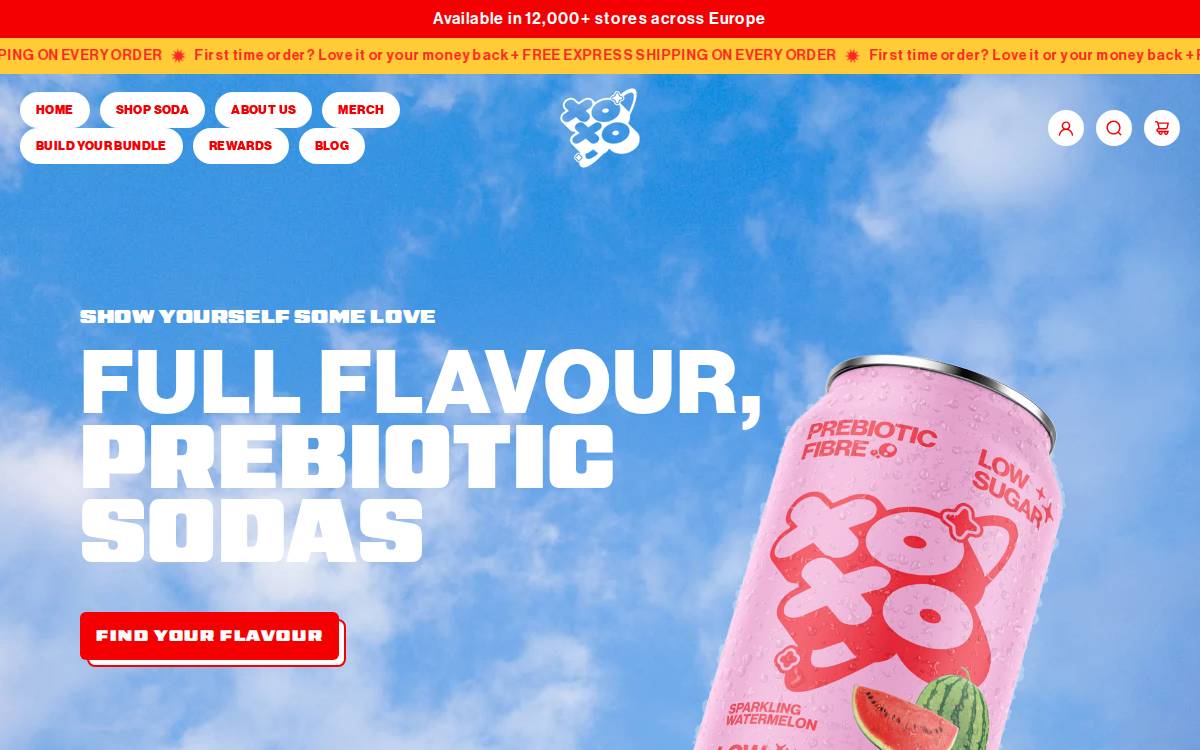 XOXO website preview