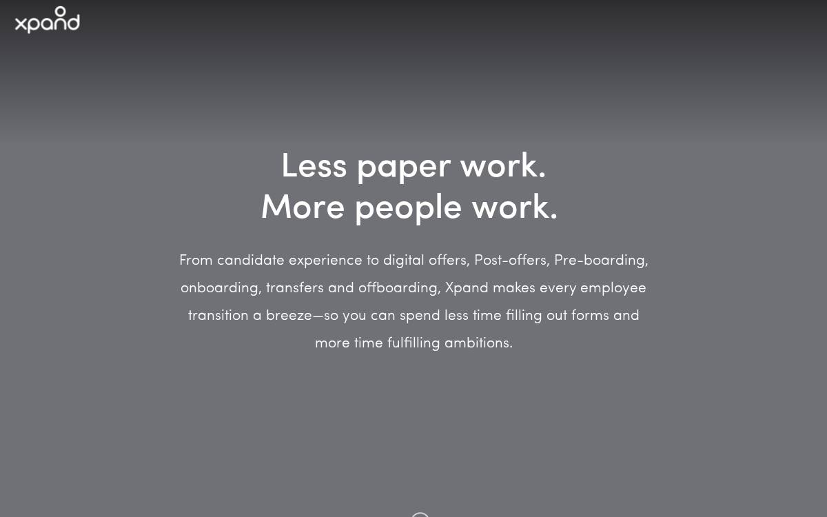 Xpand website preview