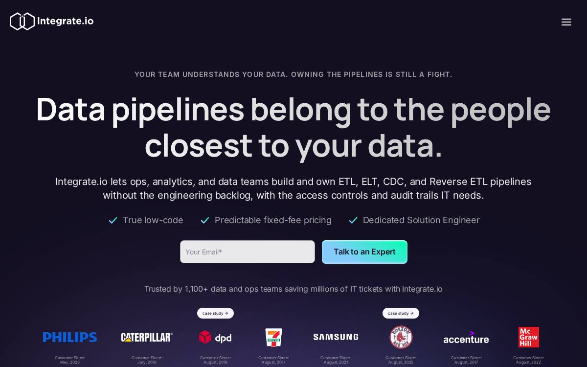 xplenty website preview