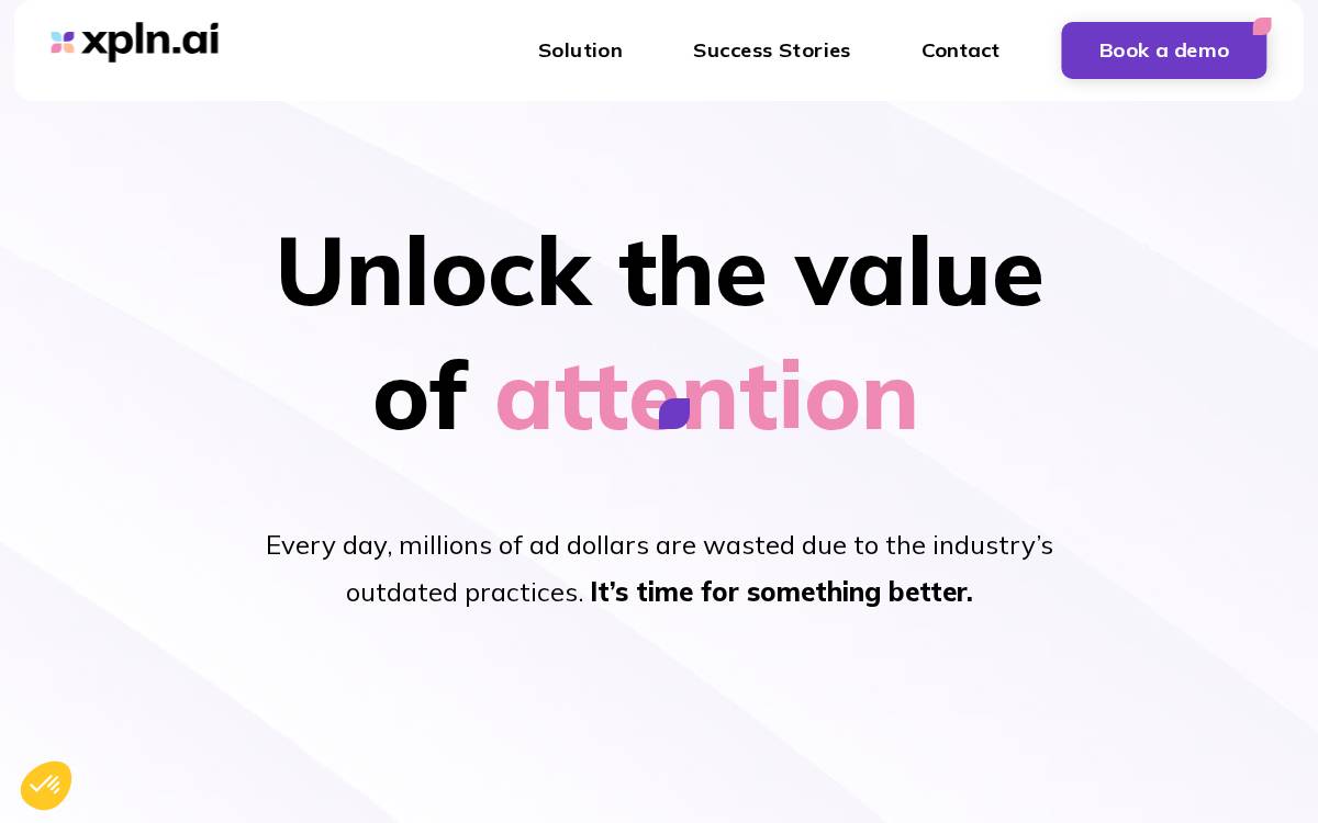 Xpln website preview