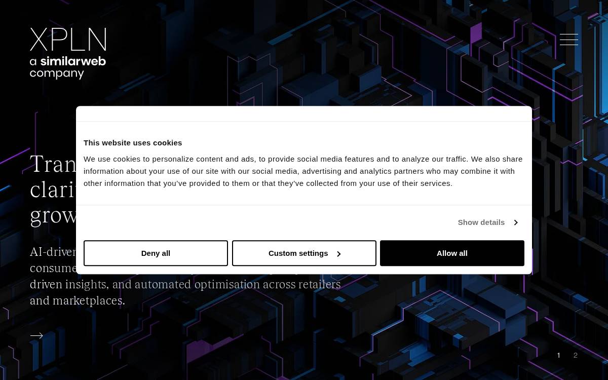 XPLN website preview
