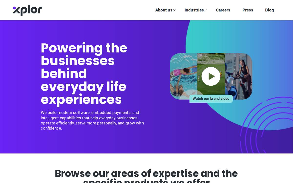 Xplor Technologies website preview