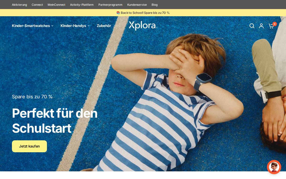 Xplora website preview