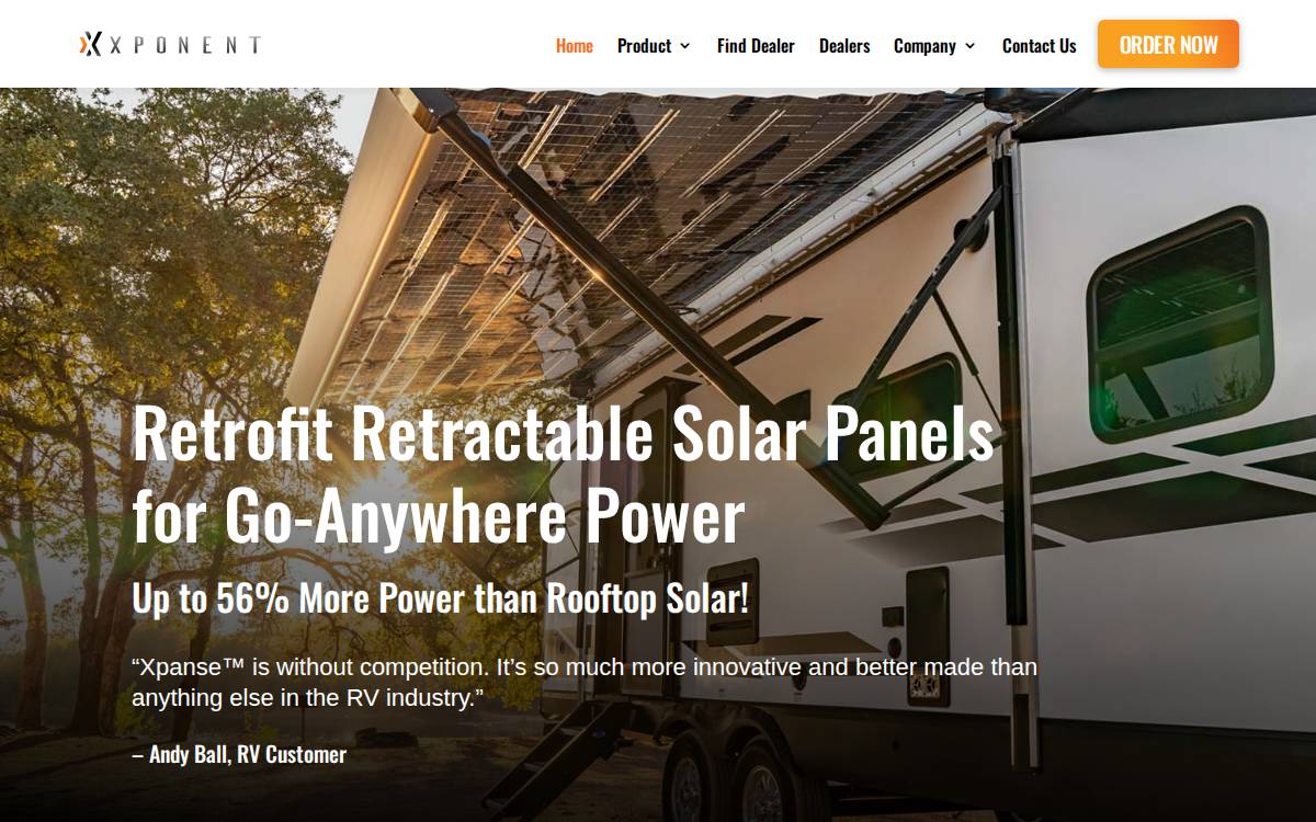 Xponent Power website preview