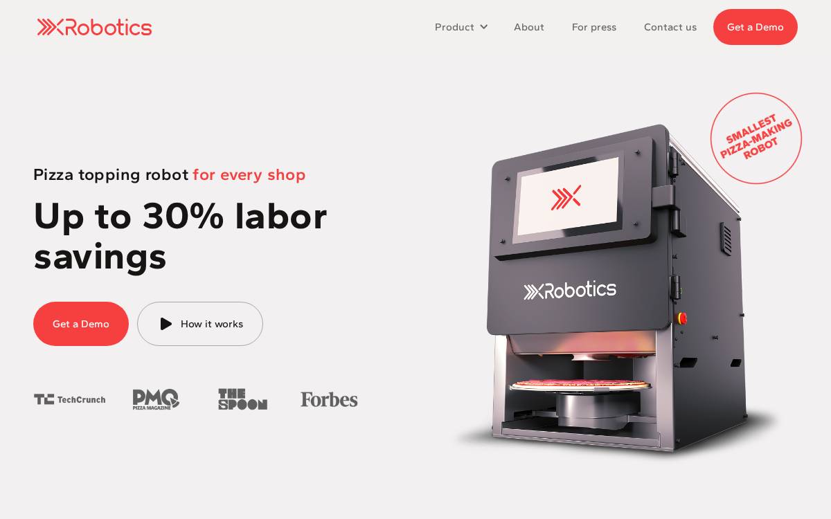 Xrobotics website preview