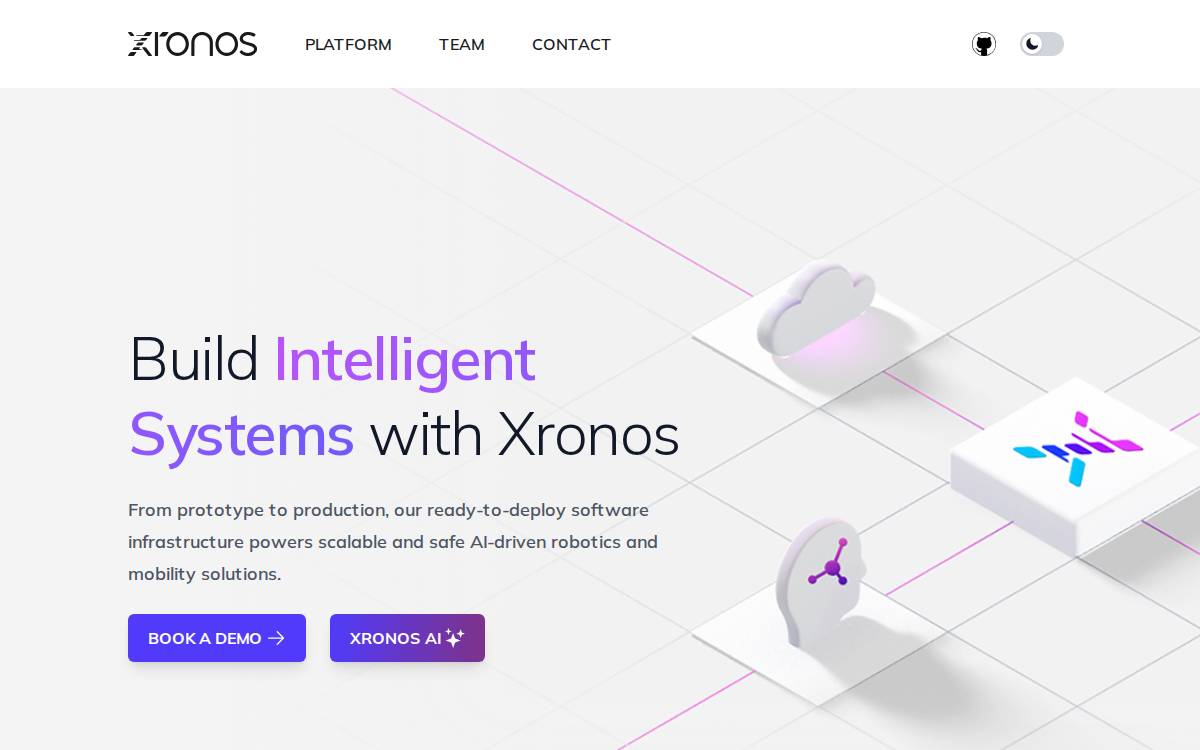 Xronos website preview