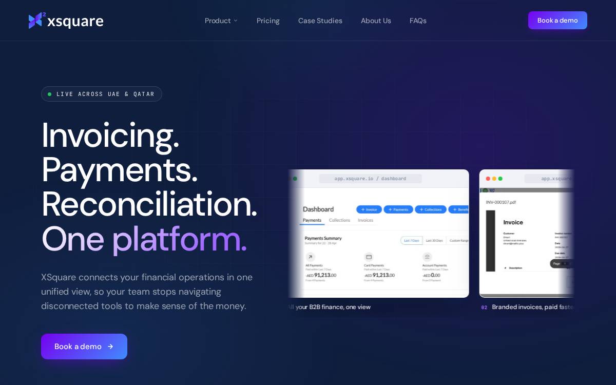 XSquire website preview