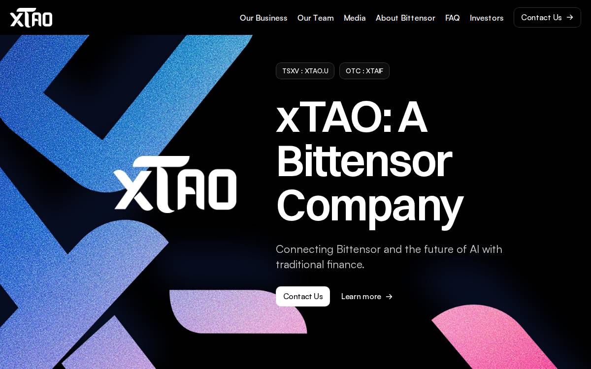 xTAO website preview