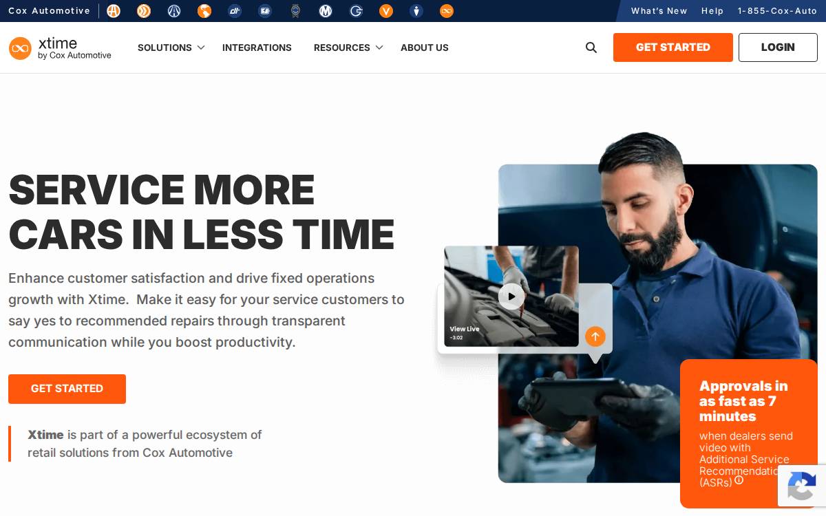 Xtime website preview