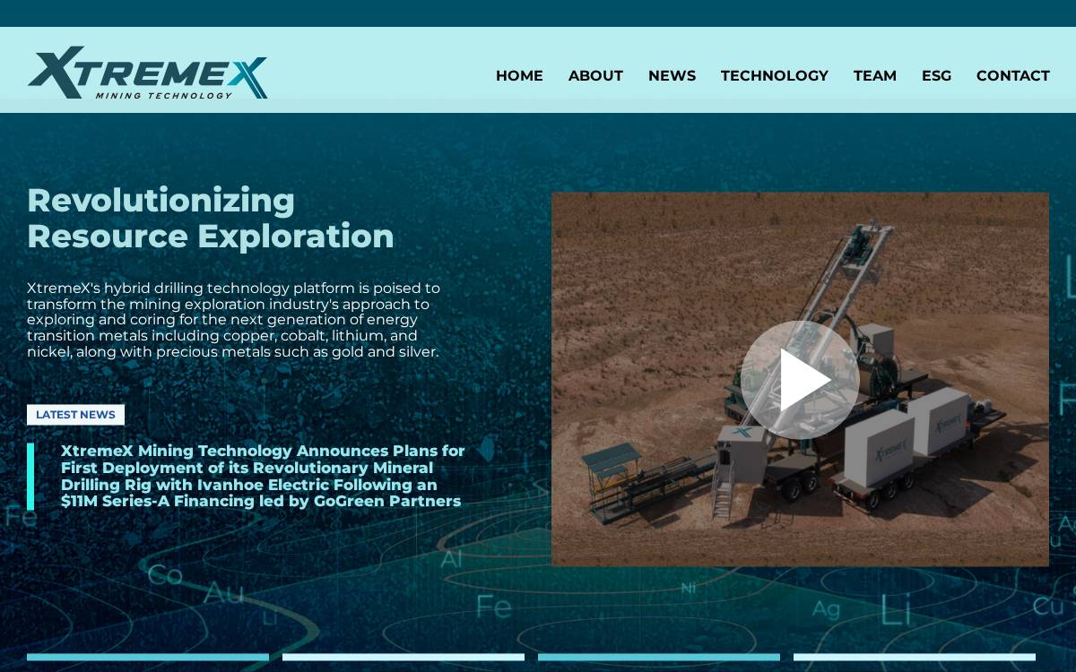 Xtremexmining website preview