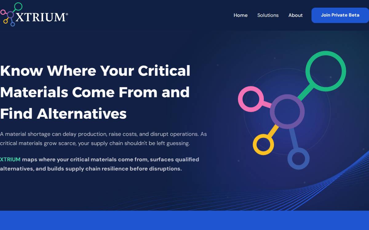 Xtrium website preview