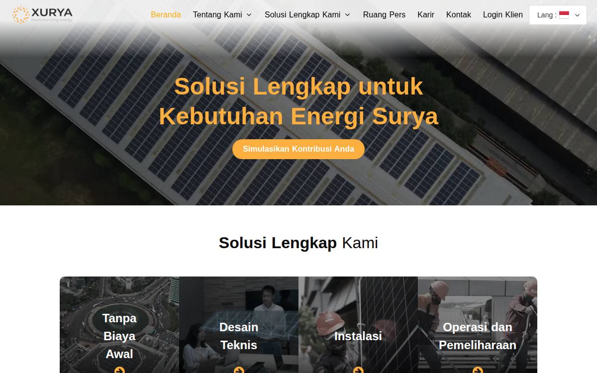 Xurya website preview