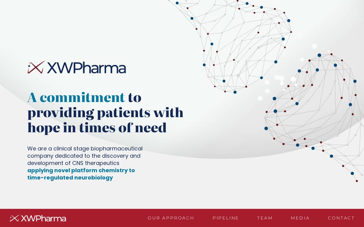 XW Pharma website preview