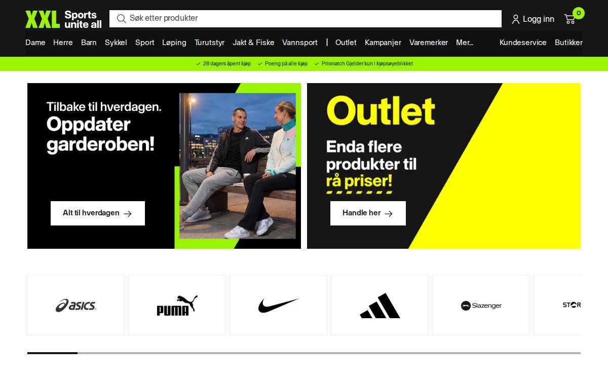 XXL website preview