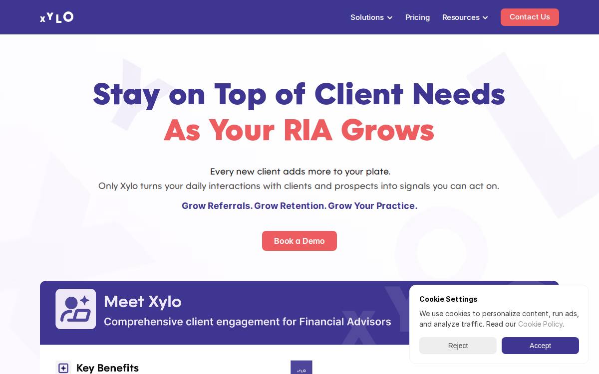 Xylo website preview
