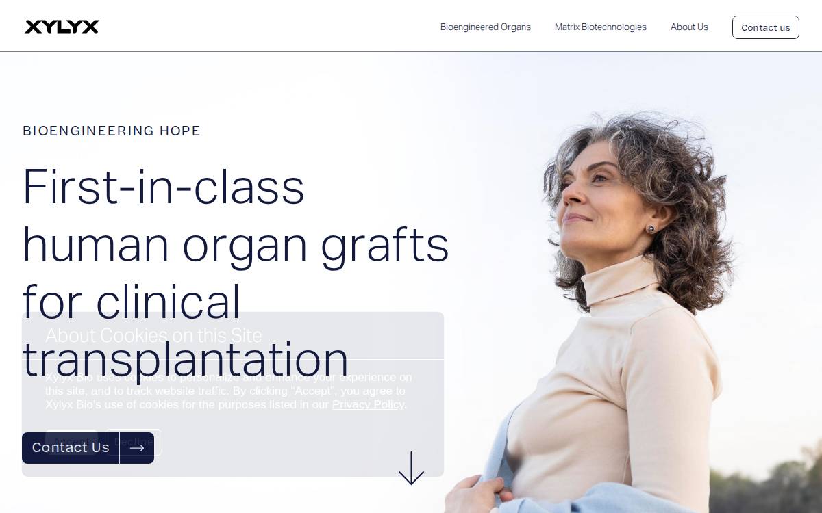 Xylyx Bio website preview