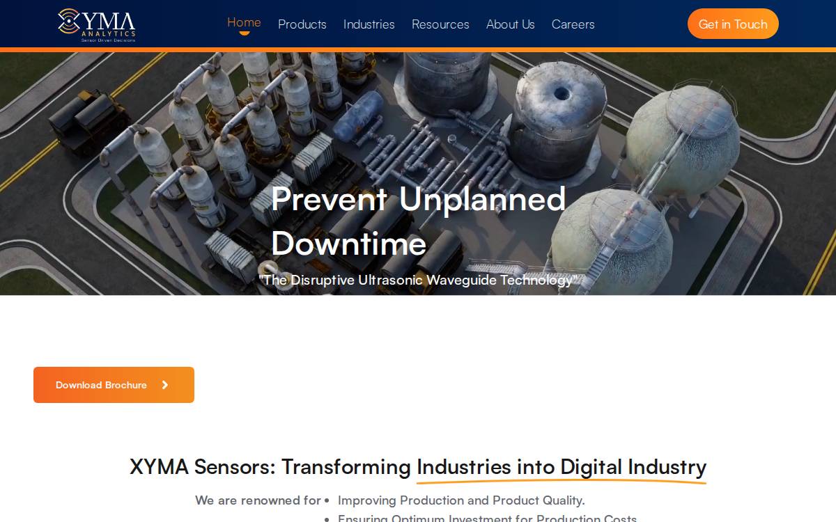 Xyma website preview