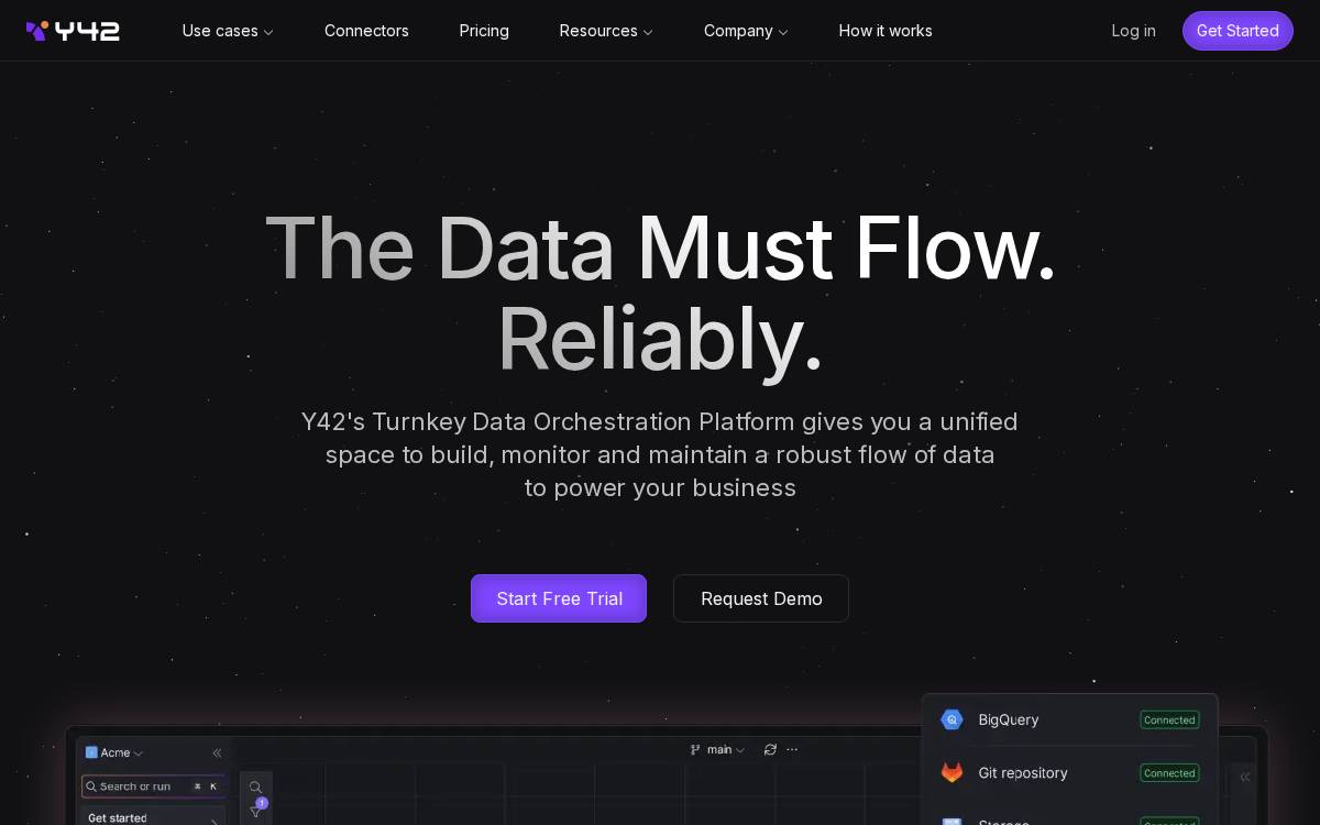 Y42 website preview