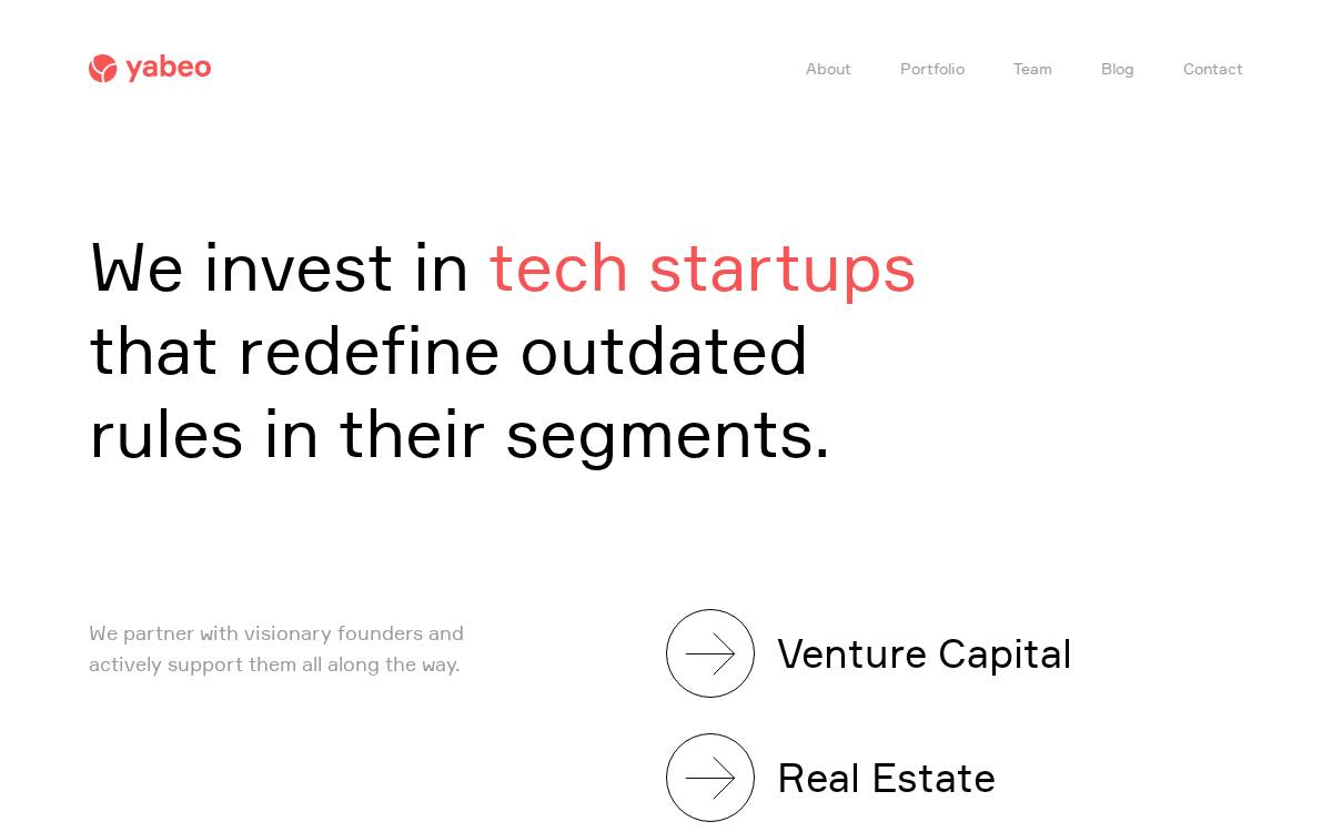 Yabeo website preview