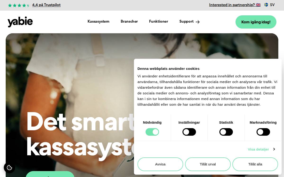 Yabie website preview